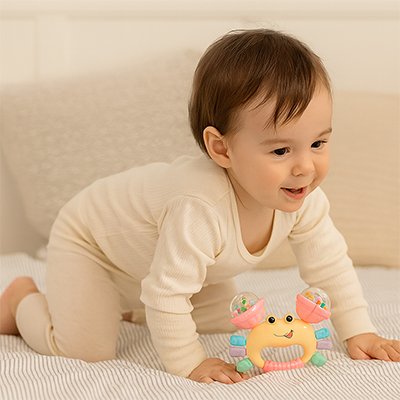 Hochet bébé | Naturel Sensoriel